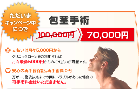 包茎手術 7万円